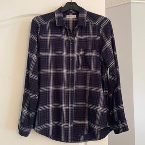 Hollister boyfriend fit flannel shirt